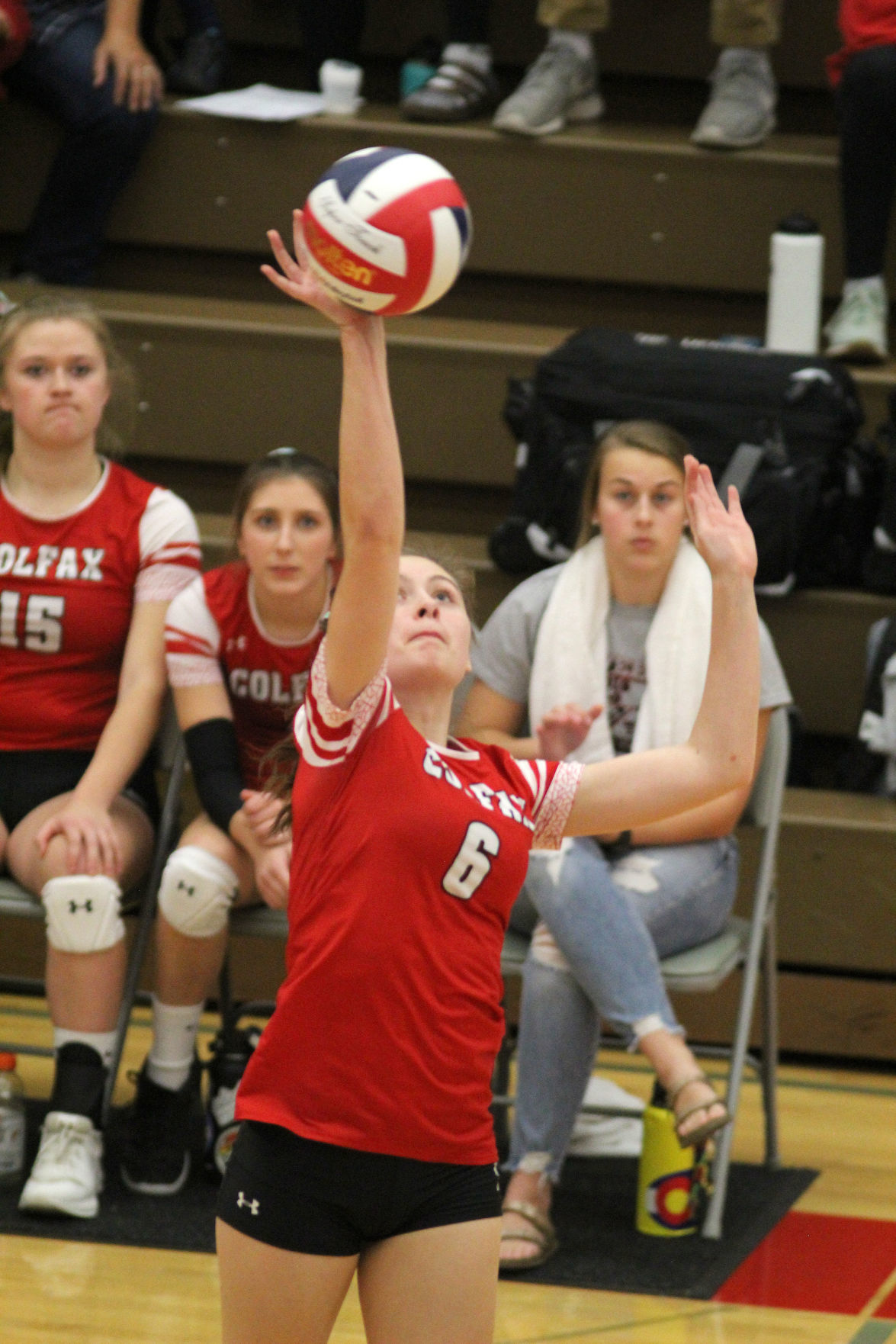 Cameron at Colfax volleyball regionals 10-24-19